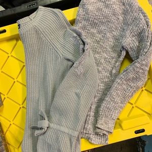 Gray sweaters
